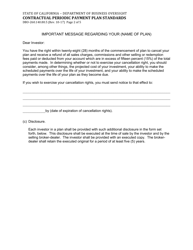 Form DBO-260.140.80.5 Contractual Periodic Payment Plan Standards - California, Page 2