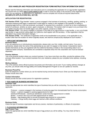 Form 517-004A Egg Handler and Producer Registration Form - California