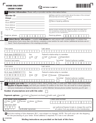 Document preview: Form DODMOFWB Home Delivery Order Form - Express Scripts