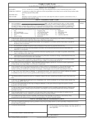 DA Form 5305 Family Care Plan