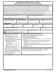Document preview: DD Form 3032 Department of Defense Pathways Program Recent Graduates Program Participant Agreement