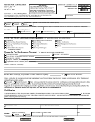 continuance jd cv