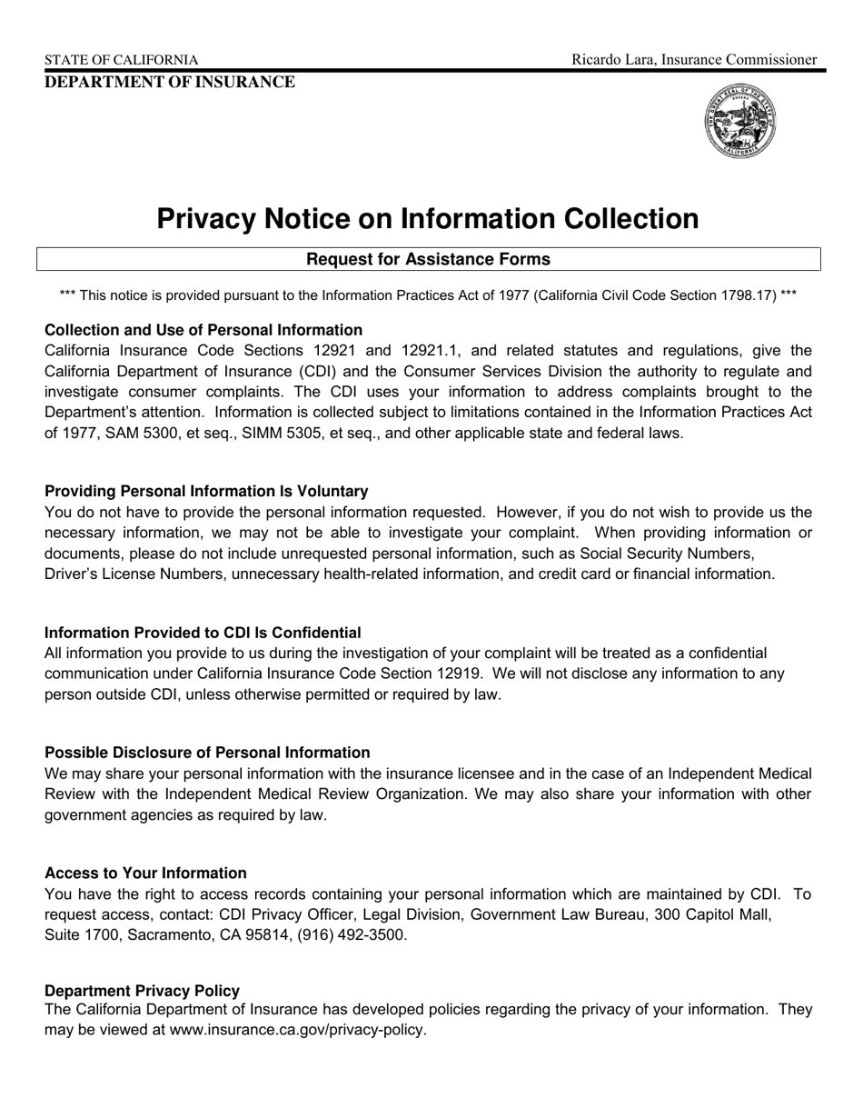 Form CSD-004 Health Care Provider Request for Assistance (Hprfa) - California, Page 3