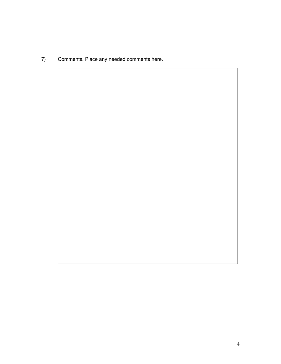 California Annual Aggregate Rate Data Report Form - California, Page 4