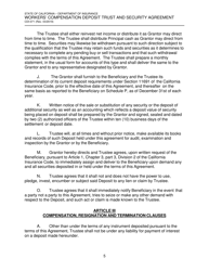 Form CDI-071 Workers' Compensation Deposit Trust and Security Agreement - California, Page 5