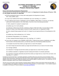 Form BOF4542A Firearm Ownership Report - California, Page 2