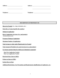 Form PR-REG-003 Application for Section 18 Emergency Exemption - California, Page 3
