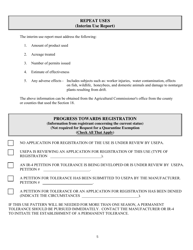 Form PR-REG-003 Application for Section 18 Emergency Exemption - California, Page 5
