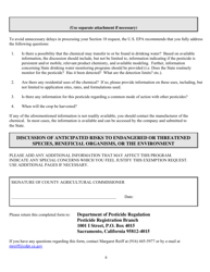 Form PR-REG-003 Application for Section 18 Emergency Exemption - California, Page 8