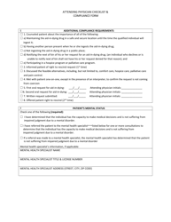 Attending Physician Checklist &amp; Compliance Form - California, Page 2