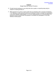 Form RFA20-10014 Exhibit B Budget Detail and Payment Provisions - California, Page 4