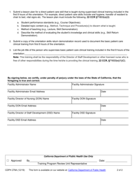 Form CDPH278A Orientation Program Content for Nurse Assistants - California, Page 2
