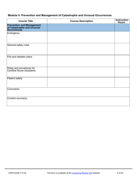 Form CDPH E299 Online Nurse Assistant Training Program Curriculum Vendor Application - California, Page 4