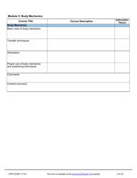 Form CDPH E299 Online Nurse Assistant Training Program Curriculum Vendor Application - California, Page 5