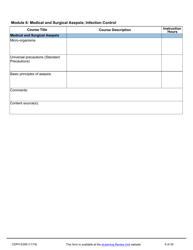 Form CDPH E299 Online Nurse Assistant Training Program Curriculum Vendor Application - California, Page 6