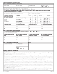 Form CDPH8704 Perinatal Hepatitis C Case Report - California, Page 2
