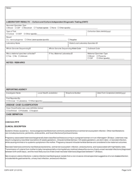 Form CDPH8297 Neonatal Listeriosis Case Report - California, Page 3