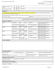 Form CDPH8701 Hepatitis E Case Report - California, Page 6