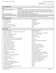 Form CDPH8701 Hepatitis E Case Report - California, Page 8