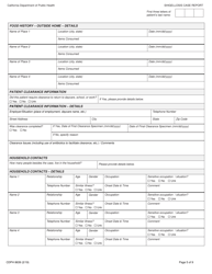 Form CDPH8639 Shigellosis Case Report - California, Page 5