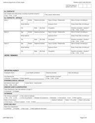 Form CDPH8639 Shigellosis Case Report - California, Page 6