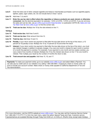 Form CDTFA-501-CIU Cigarette and Tobacco Products Excise and Use Tax Return - California, Page 4