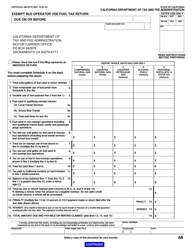 Form CDTFA-501-AB Exempt Bus Operator Use Fuel Tax Return - California