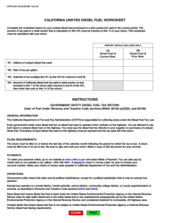 Form CDTFA-501-DG &quot;Government Entity Diesel Fuel Tax Return&quot; - California, Page 2