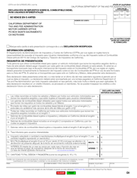 Document preview: Formulario CDTFA-501-DI-S Declaracion De Impuestos Sobre El Combustible Diesel Para Usuarios Interestatales - California (Spanish)