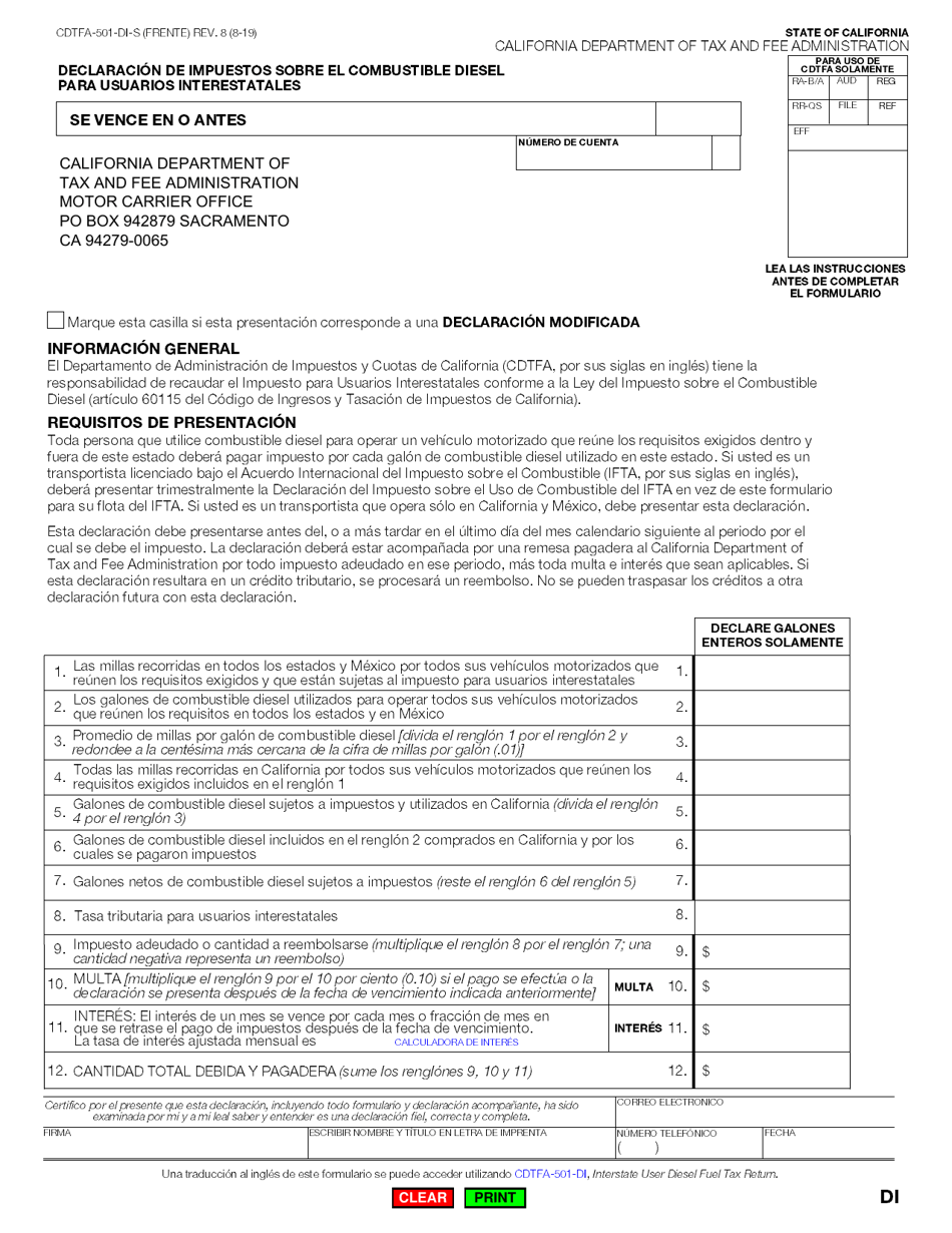 Formulario CDTFA501DIS Download Fillable PDF or Fill