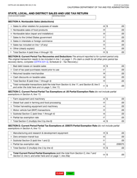 Form CDTFA-401-GS State, Local, and District Sales and Use Tax Return - California, Page 2