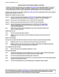 Form CDTFA-401-1PT Timber Tax Return - California, Page 2