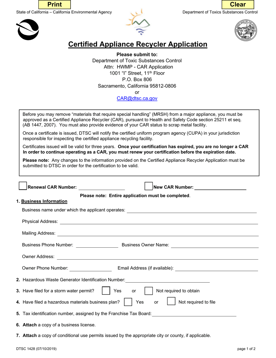 dtsc-form-1428-download-fillable-pdf-or-fill-online-certified-appliance