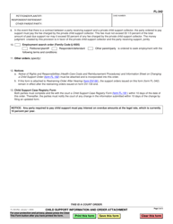 Form FL-342 Child Support Information and Order Attachment - California, Page 3