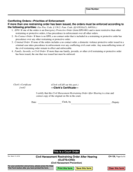 Form CH-130 &quot;Civil Harassment Restraining Order After Hearing&quot; - California, Page 6