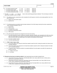Form JV-435 Findings and Orders After 12-month Permanency Hearing - California, Page 4