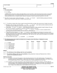 Form JV-440 &quot;Findings and Orders After 18-month Permanency Hearing (Welf. &amp; Inst. Code, 366.22)&quot; - California, Page 3