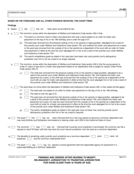 Form JV-683 Findings and Orders After Hearing to Modify Delinquency Jurisdiction to Transition Jurisdiciton for Ward Older Than 18 Years of Age - California, Page 2