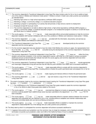 Form JV-462 Findings and Orders After Nonminor Dependent Status Review Hearing - California, Page 2