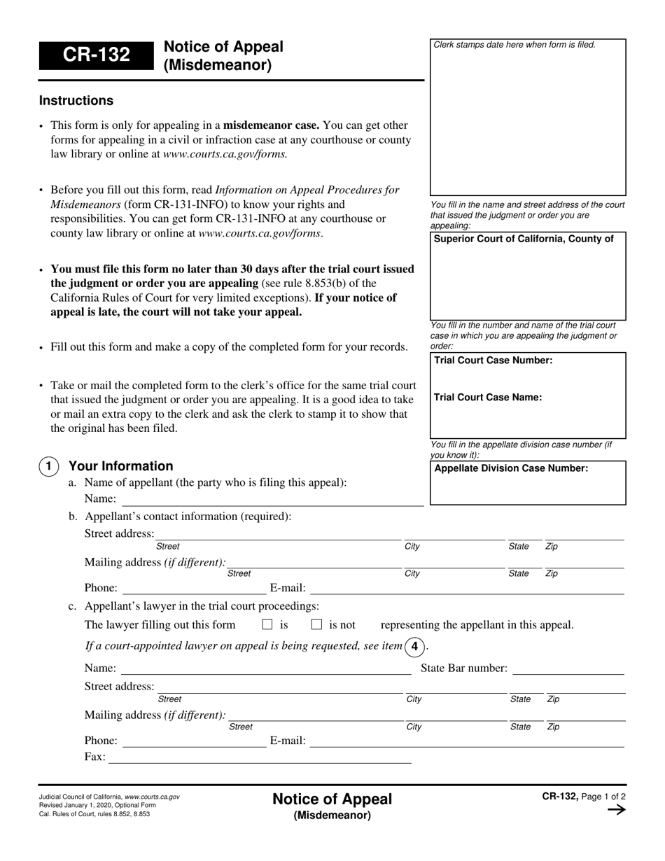 form-cr-132-download-fillable-pdf-or-fill-online-notice-of-appeal