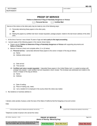 Form MD-109 Notice of Hearing (Menacing Dog) - California, Page 2