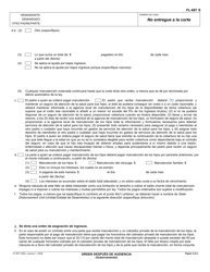 Formulario FL-687 Orden Despues De Audiencia - California (Spanish), Page 2