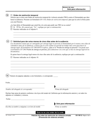 Formulario GV-100 S Peticion De Orden De Restriccion De Violencia Armada - California (Spanish), Page 4