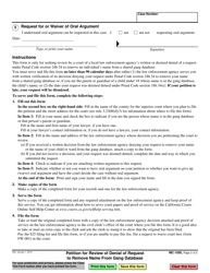 Form MC-1000 Petition for Review of Denial of Request to Remove Name From Gang Database - California, Page 2
