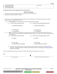 Form FL-676 Request for Determination of Support Arrears (Governmental) - California, Page 2