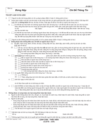 Form JV-255 V Restraining Order - Juvenile (Clets-Juv) - California (Vietnamese), Page 2