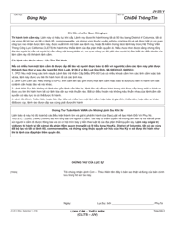 Form JV-255 V Restraining Order - Juvenile (Clets-Juv) - California (Vietnamese), Page 4