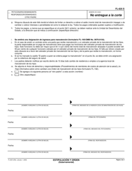 Formulario FL-625 S Estipulacion Y Orden (Gubernamental) - California (Spanish), Page 3