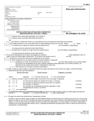 Document preview: Formulario FL-350 S Estipulacion Para Establecer O Modificar Manutencion De Los Hijos Y Orde - California (Spanish)
