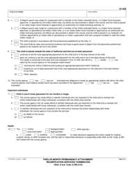 Form JV-438 Twelve-Month Permanency Attachment: Reunification Services Terminated (Welf. &amp; Inst. Code, 366.21(F)) - California, Page 2